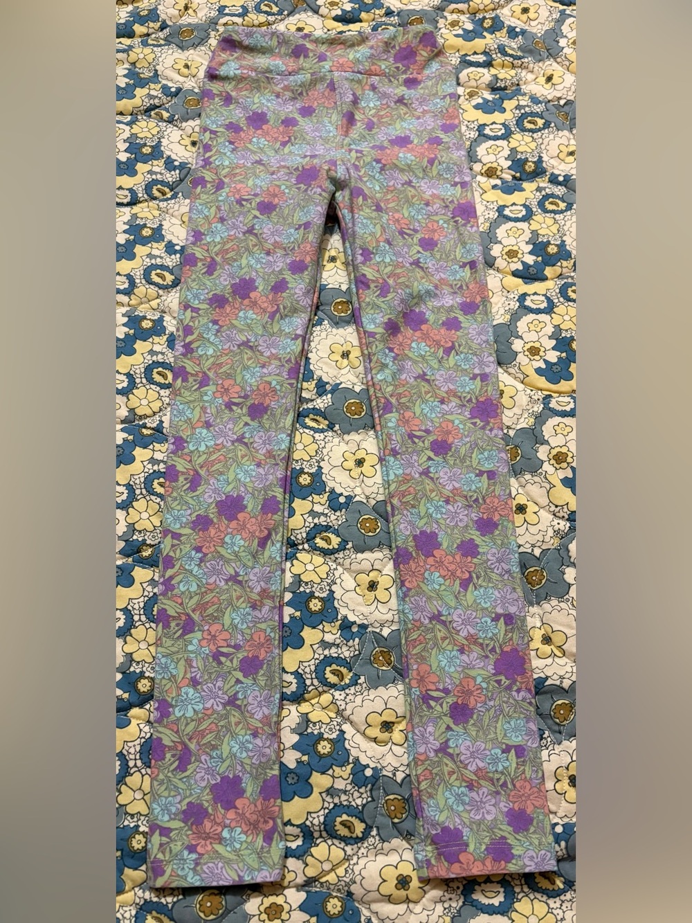 LuLaRoe girls size large to extra large floral leggings